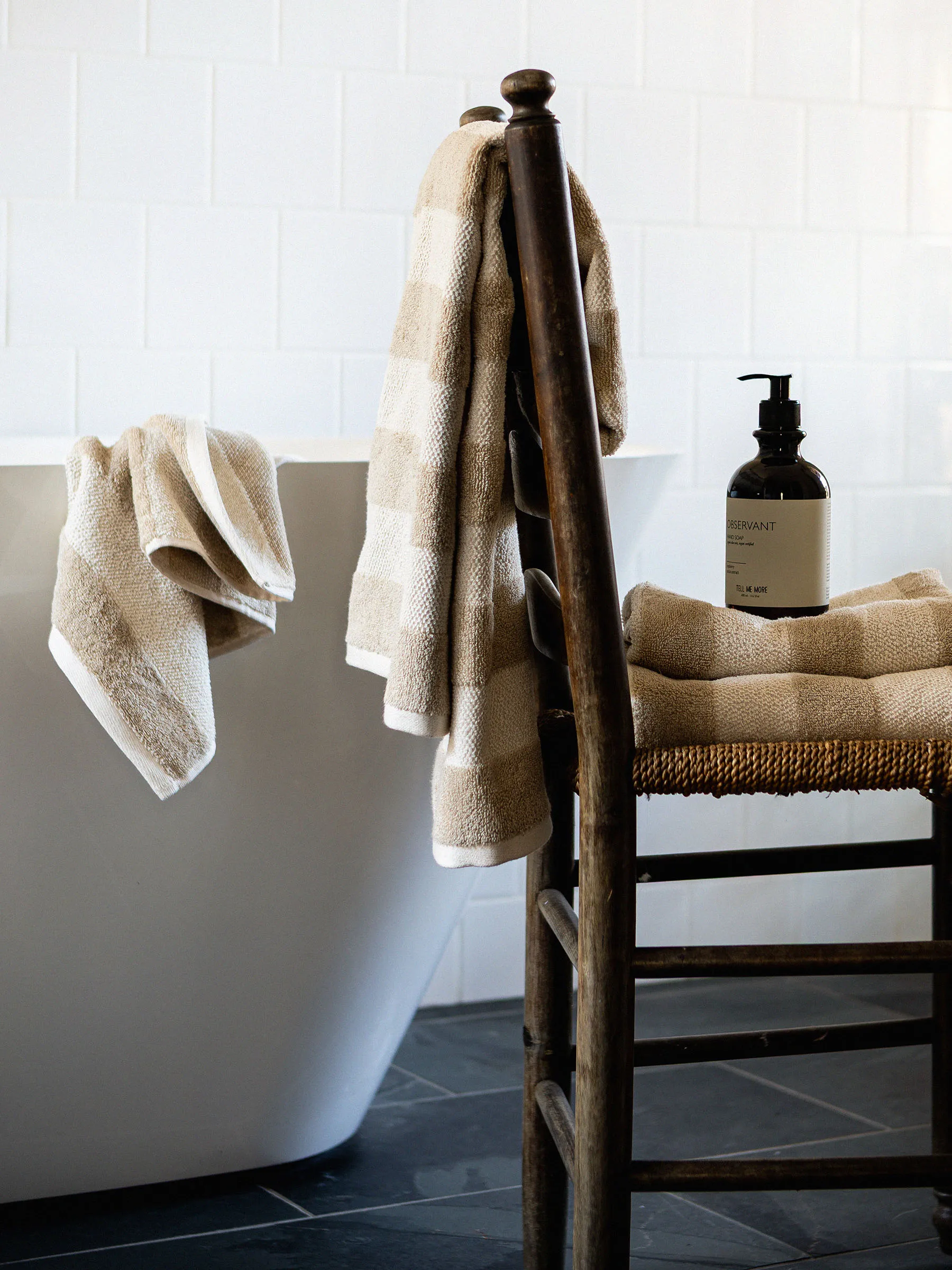 Cleo badehåndkle 70x140 cm, Beige Tell Me More