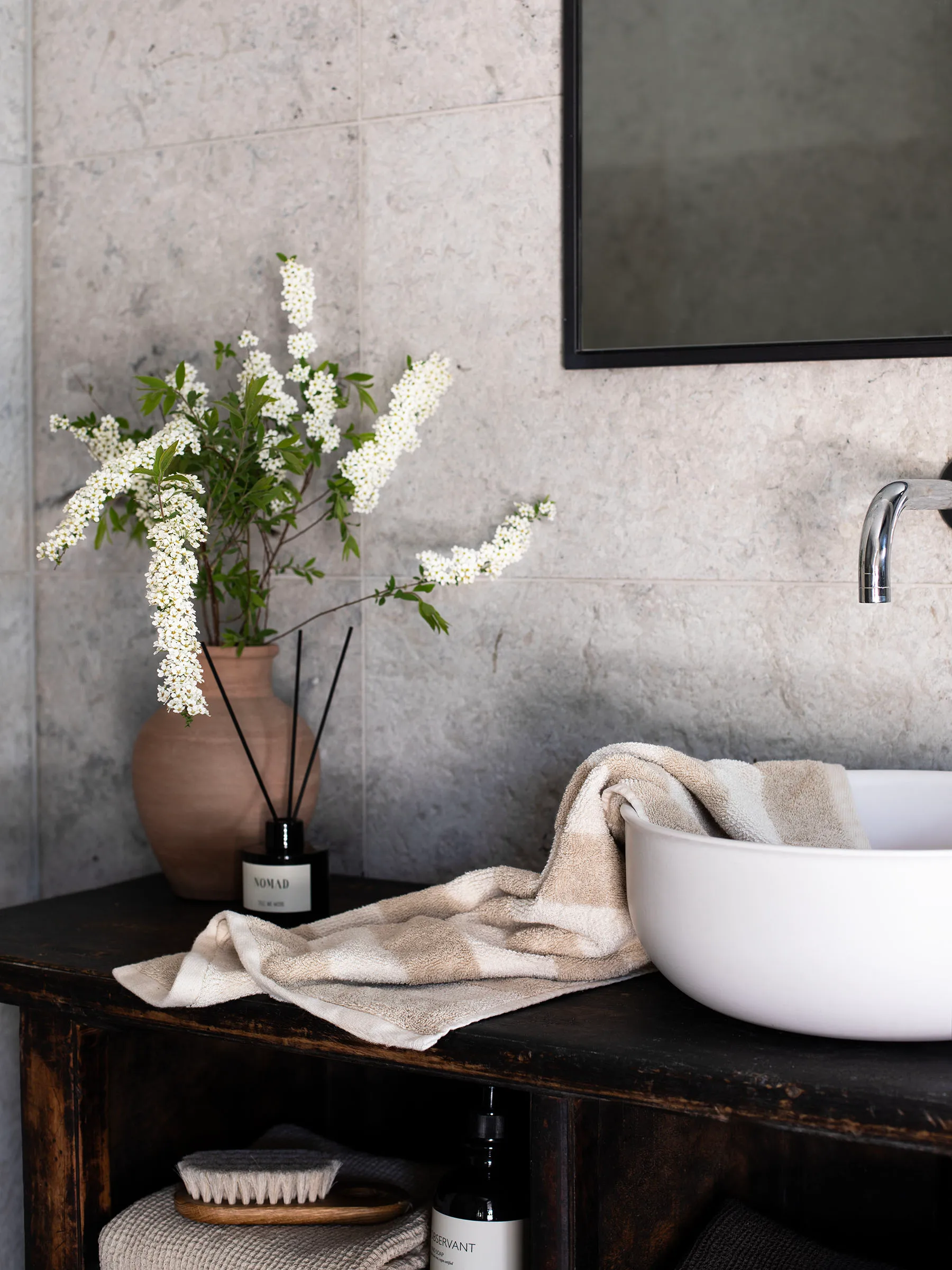 Cleo håndkle 50x70 cm, Beige Tell Me More