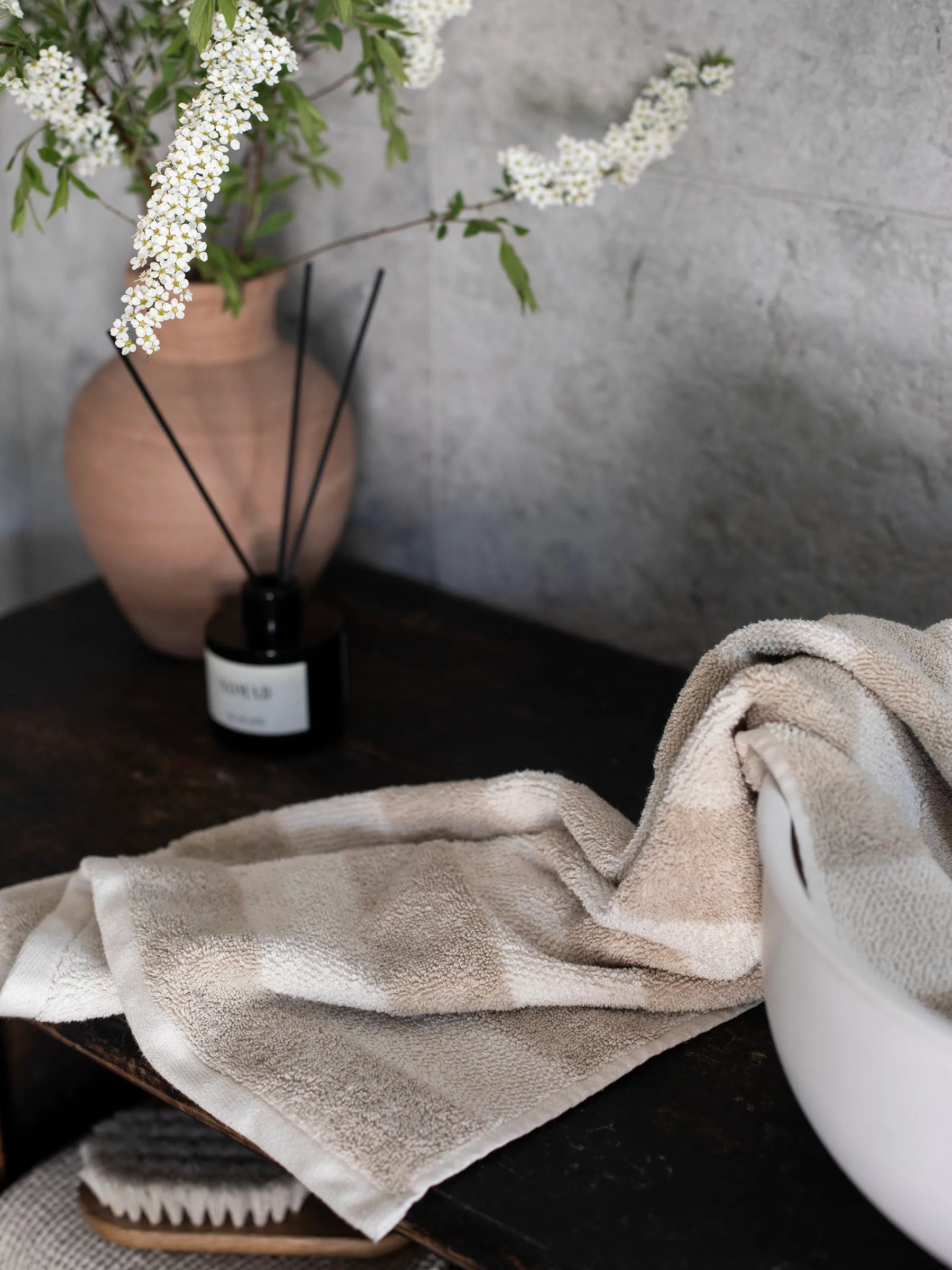 Cleo håndkle 50x70 cm, Beige Tell Me More