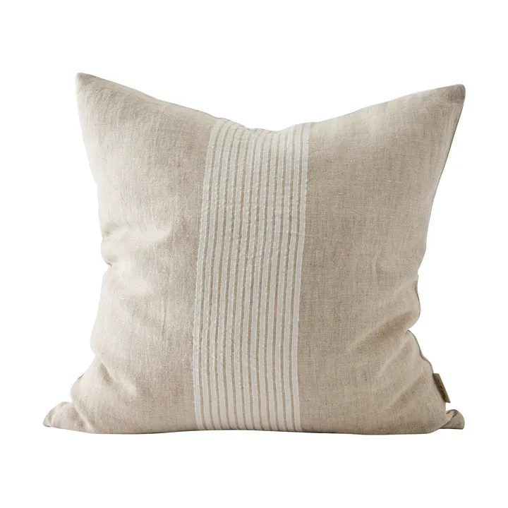 Colette putetrekk - Natural stripe, 50x50 cm - Tell Me More