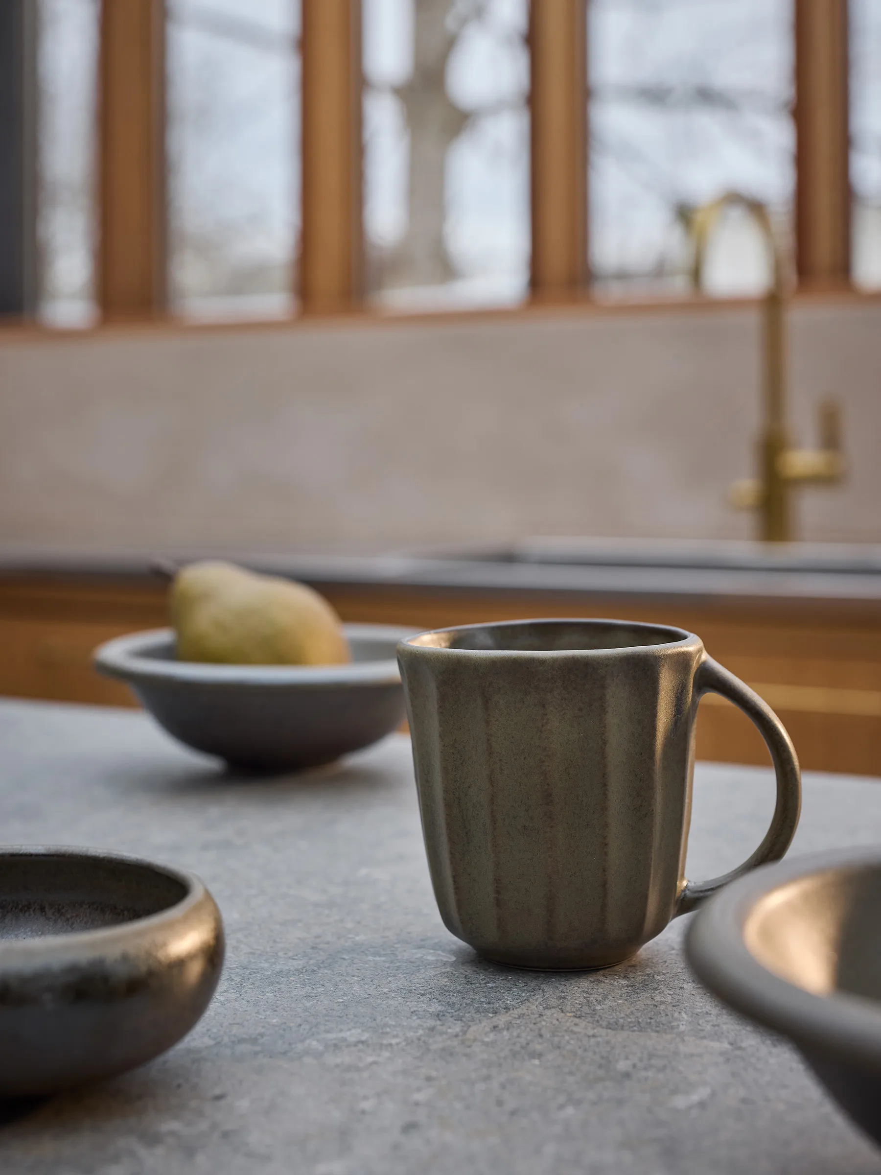 Elba kopp, Green brown, 35 cl Tell Me More