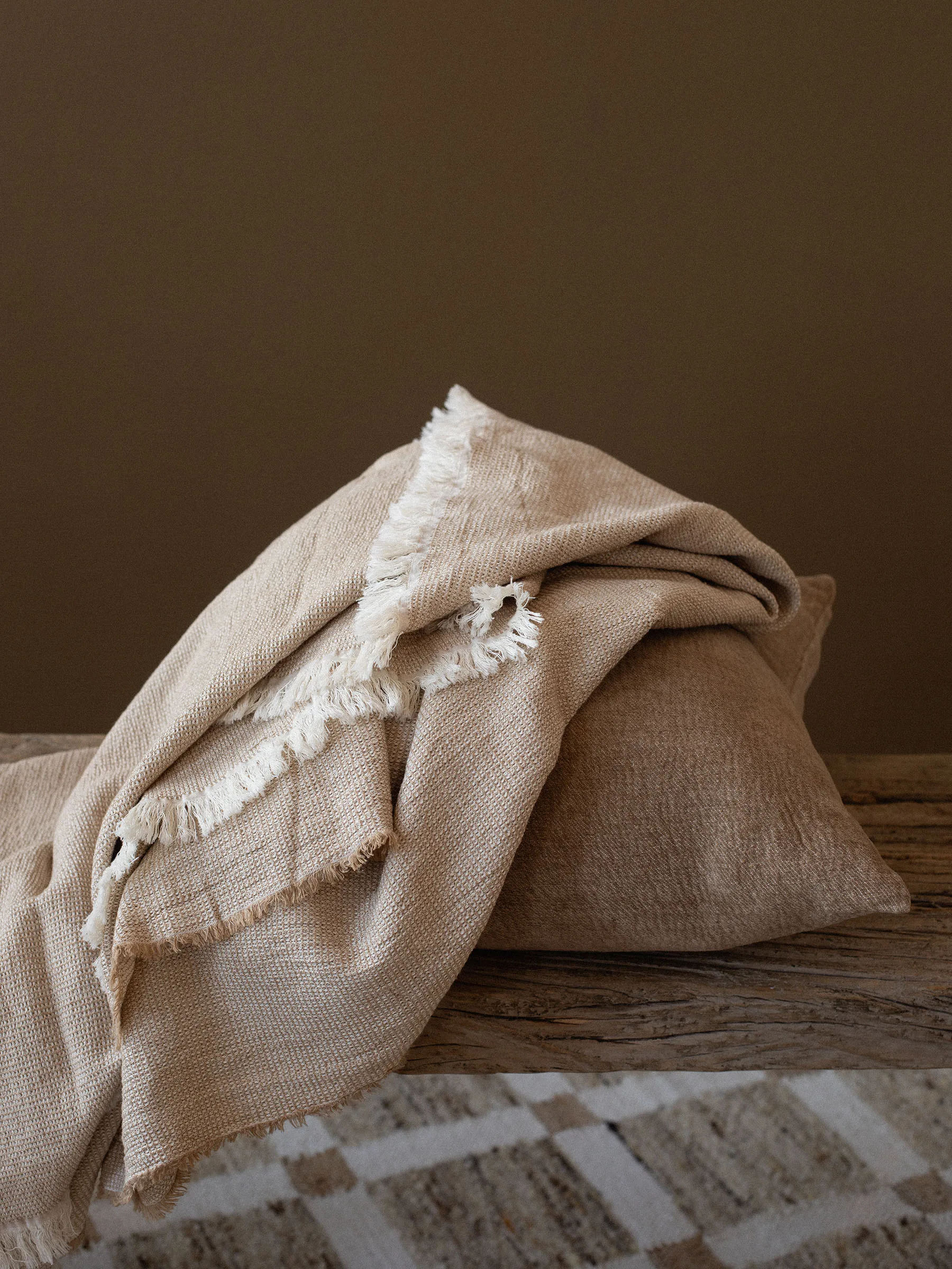 Florian pledd 135x200 cm, Beige Tell Me More