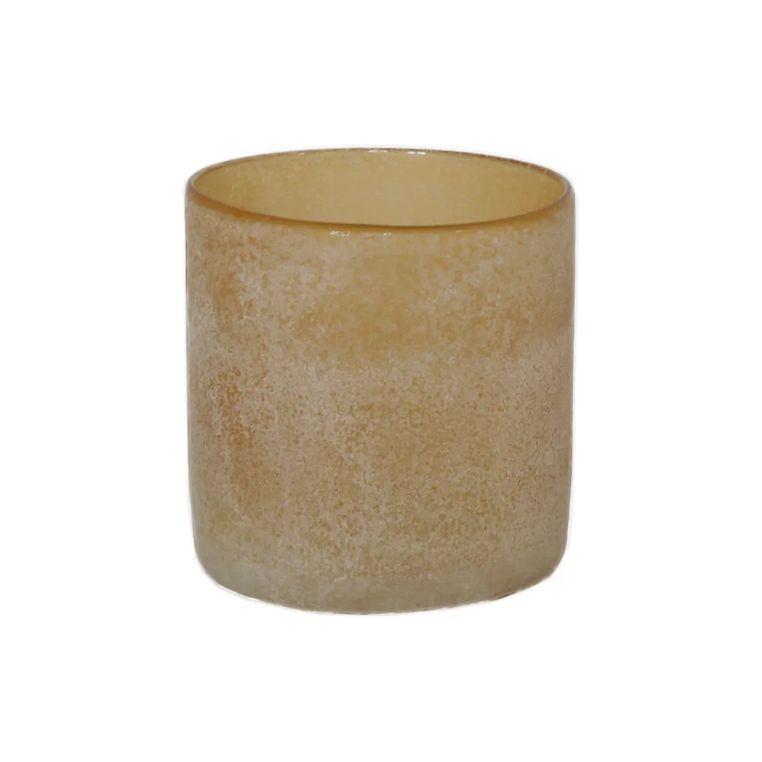 Frost telysglass S, Amber (brun) Tell Me More