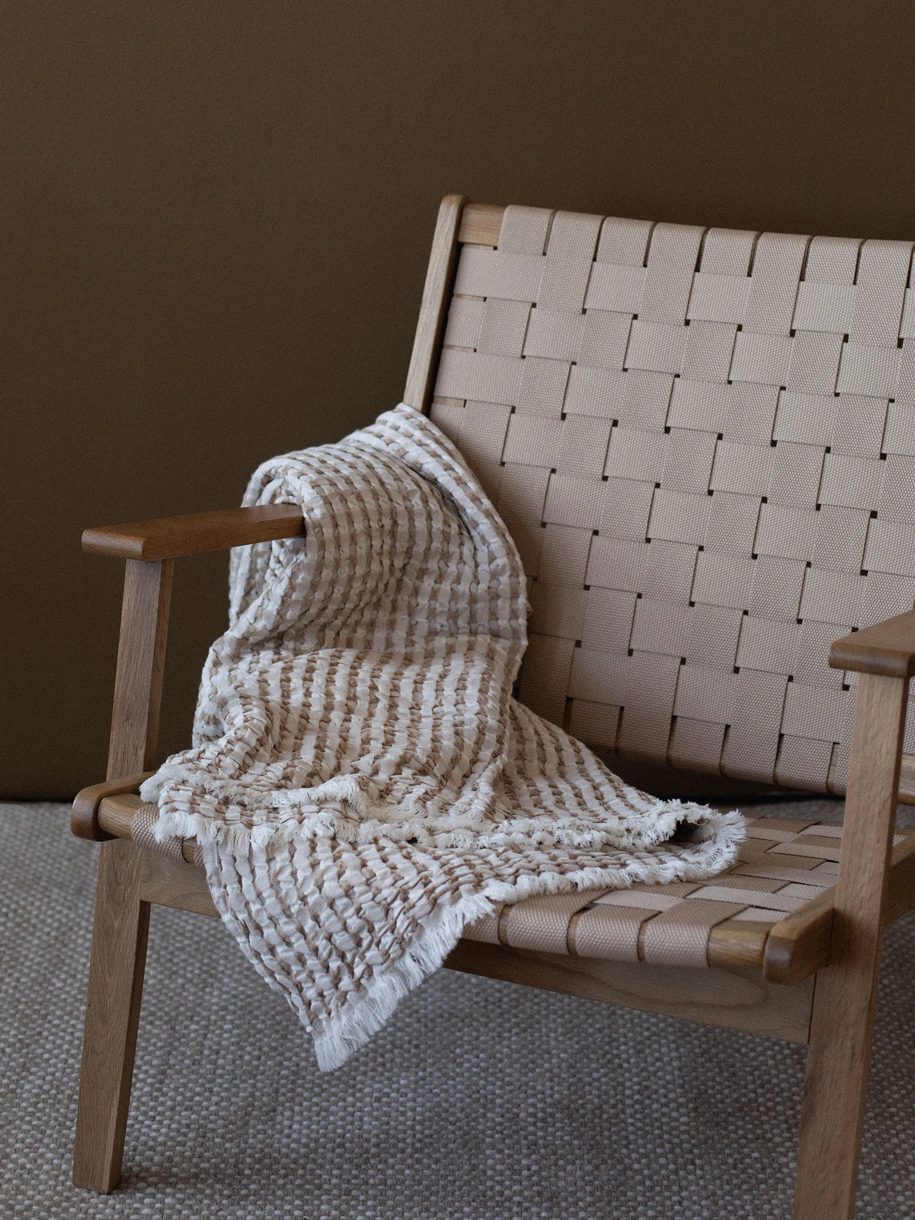 Gilbert pledd 140x200 cm, Beige Tell Me More