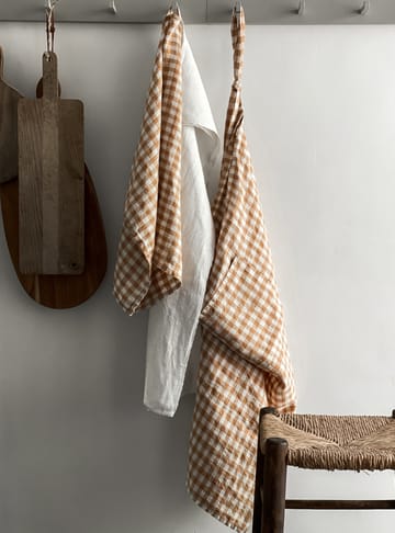 Gingham rutete forkle 90x75 cm - Biscuit - Tell Me More