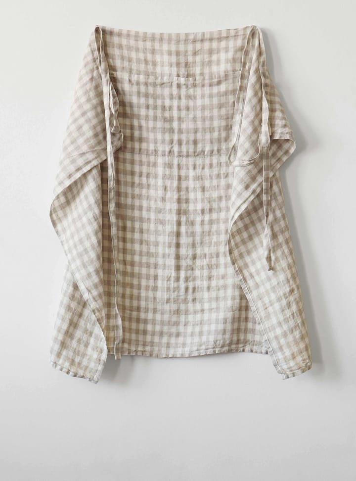 Gingham rutete forkle 90x75 cm, Natural Tell Me More