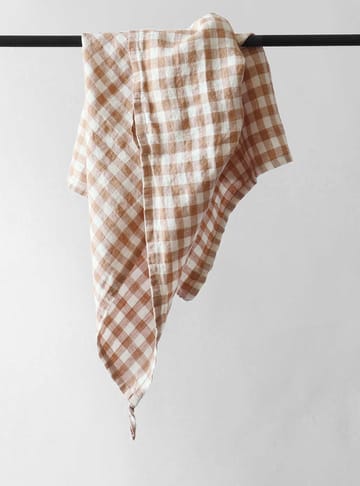 Gingham rutete kjøkkenhåndkle 70x50 cm - Biscuit - Tell Me More