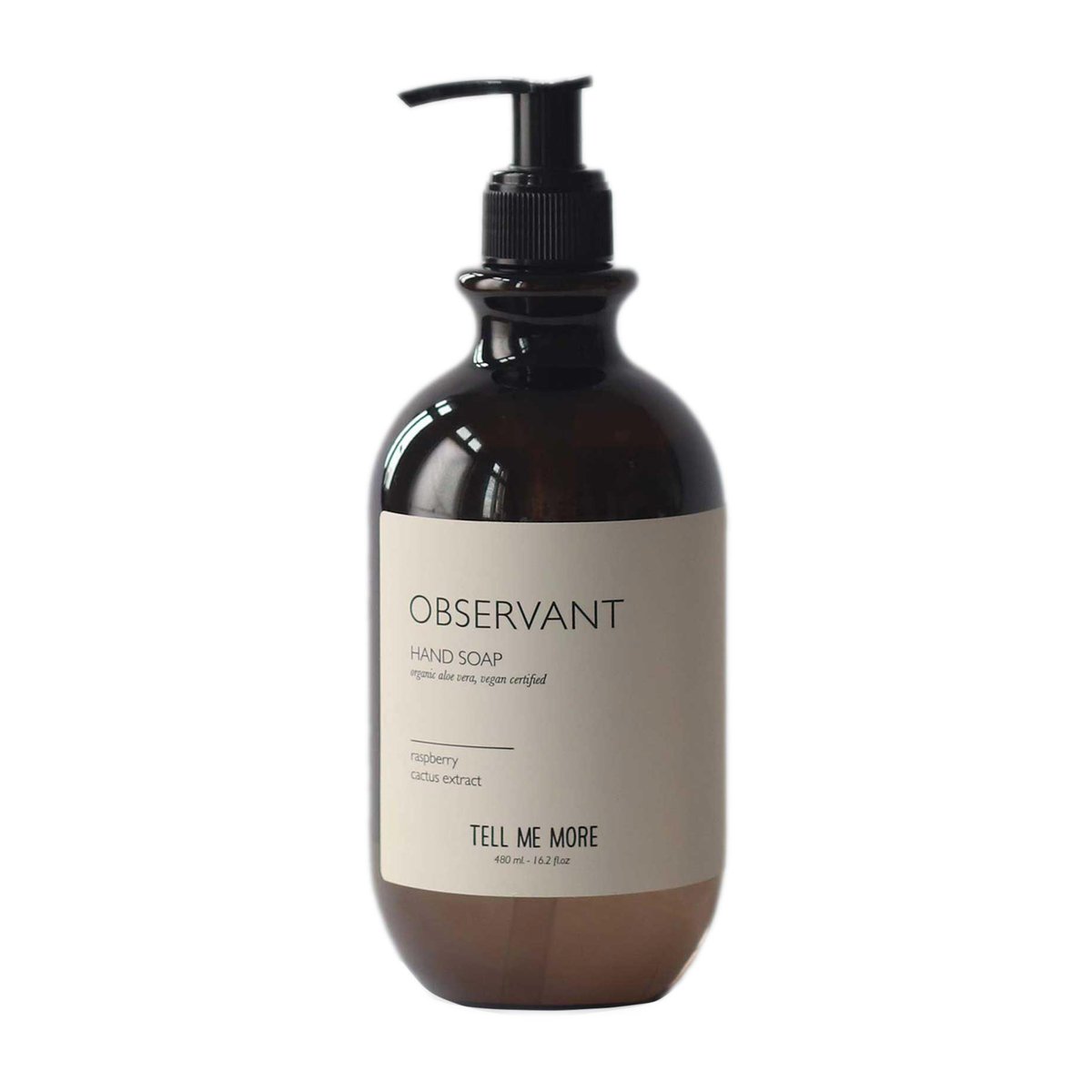 Tell Me More Håndsåpe 480 ml Observant | Skandinavisk Design | Såper & Håndkrem | Brun