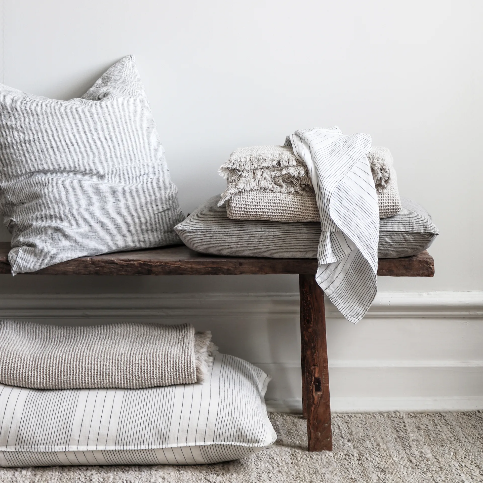 Klint putetrekk 40x60 cm, Beige-svart Tell Me More