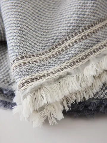 Leonie pledd - Blue, 135x200 cm - Tell Me More