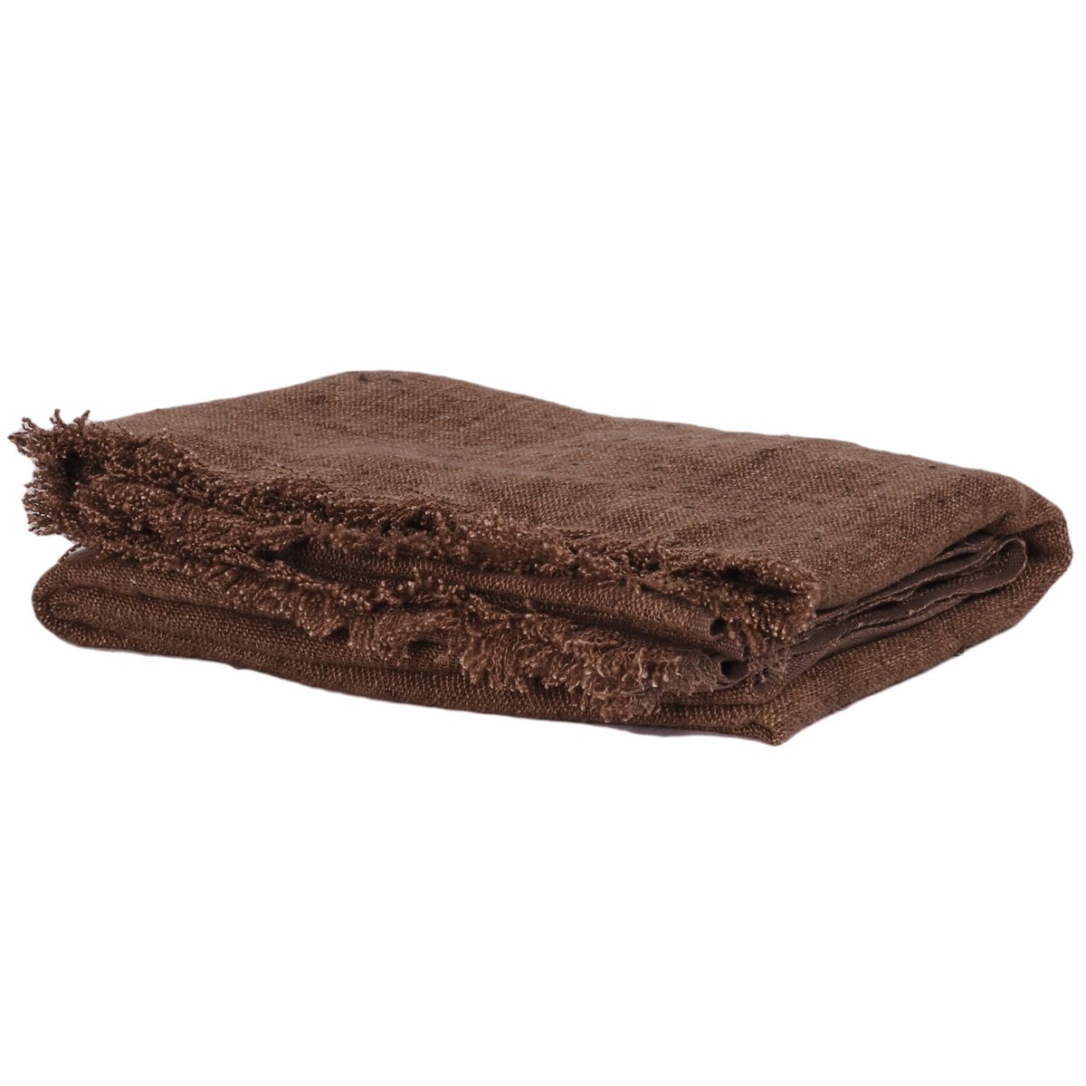 Tell Me More Margaux pledd 130x170 cm Cinnamon | Skandinavisk Design | Bomullspledd | Brun