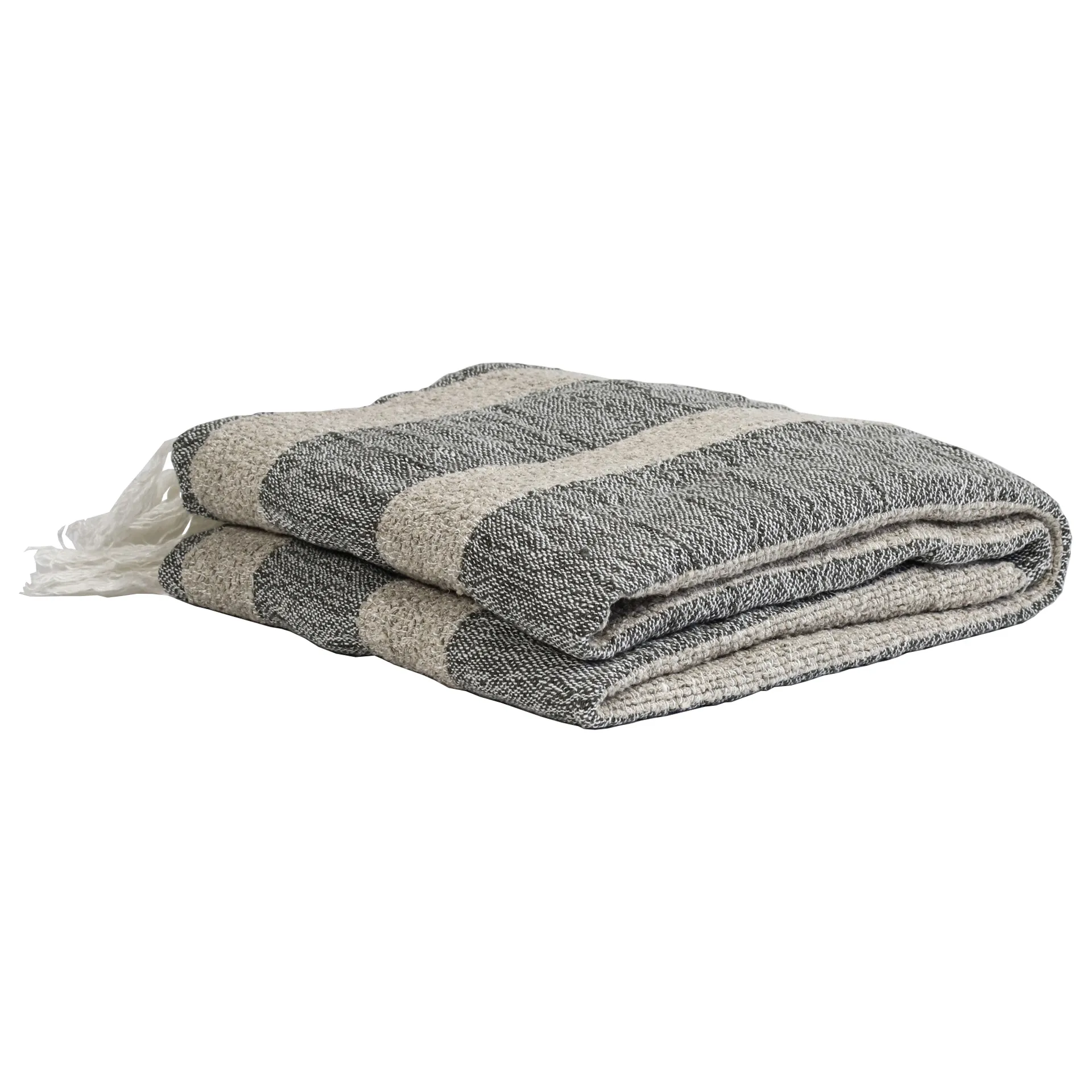 Mauro pledd 130x170 cm, Grå-hvit Tell Me More