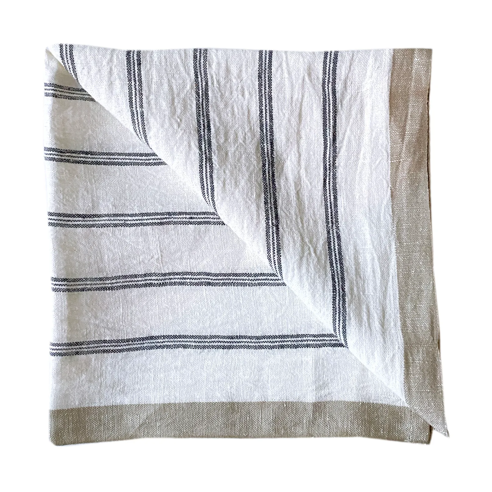 Maya linserviett 50x50 cm, Navy Stripe Tell Me More