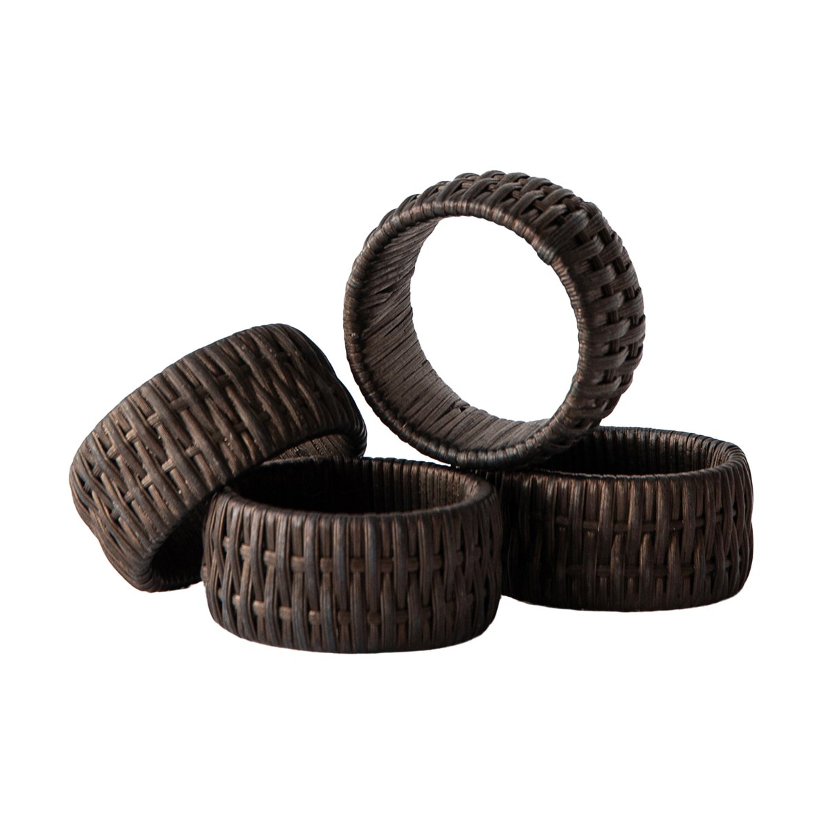 Tell Me More Mila serviettring 4-pk Brown