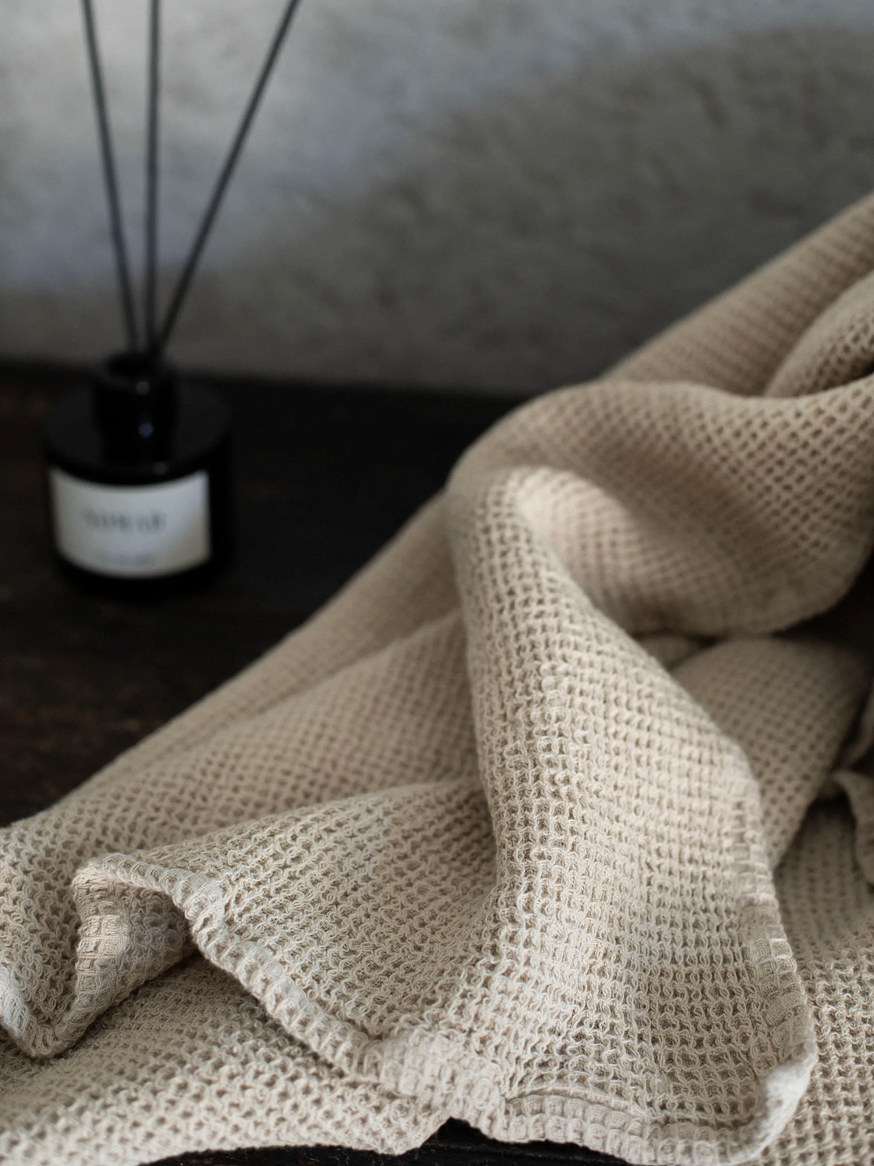 Nella badehåndkle 100x150 cm, Beige Tell Me More