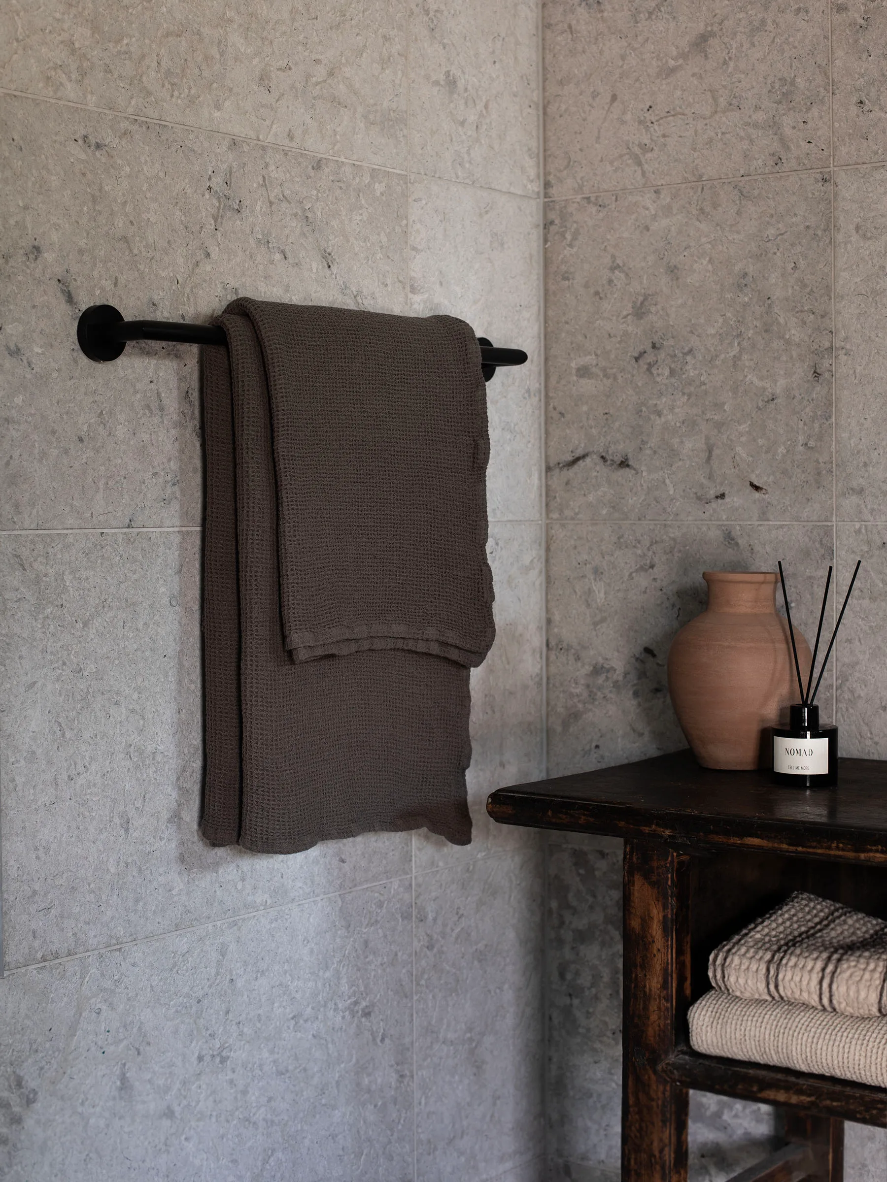 Nella badehåndkle 100x150 cm, Taupe Tell Me More