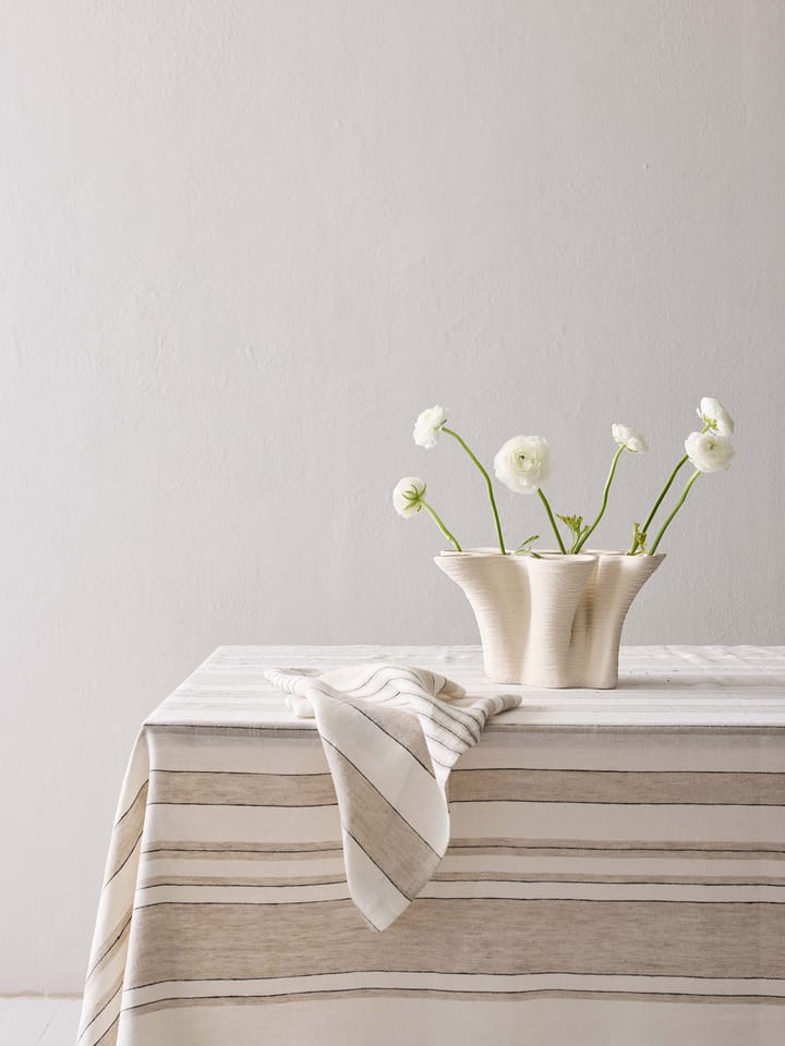 Noah bordduk, Beige stripe, 145x270 cm Tell Me More