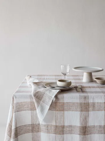 Odette stoffserviett - Brown, 45x45 cm - Tell Me More