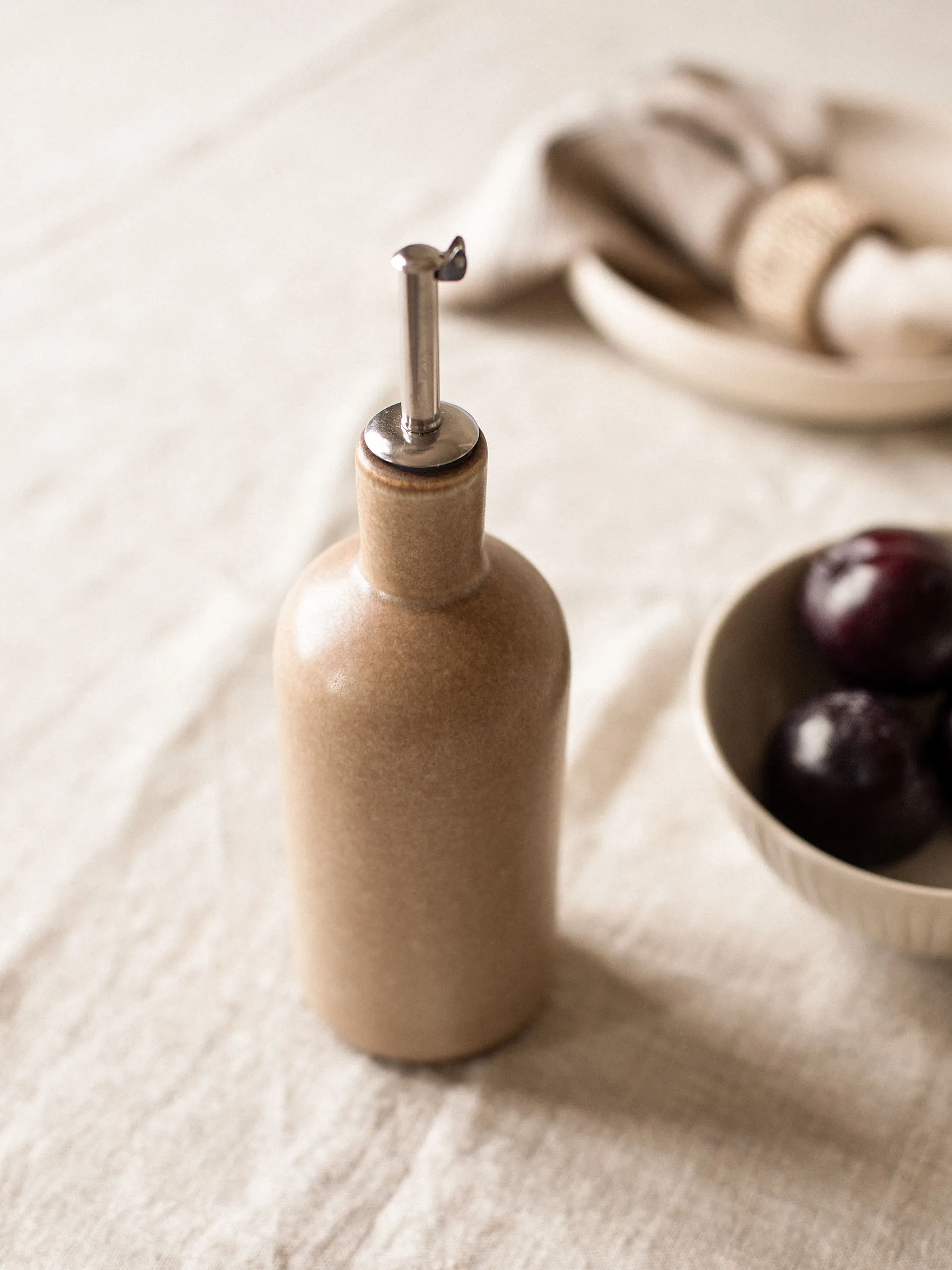 Palermo flaske for olje- & eddik, Beige, liten 50 cl Tell Me More