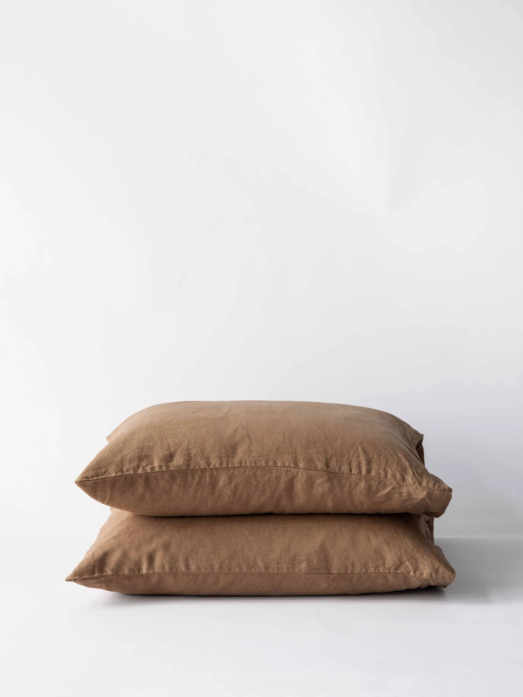 Stonewashed linen putevar 50 x 60 cm 2-pakning, Hazelnut Tell Me More