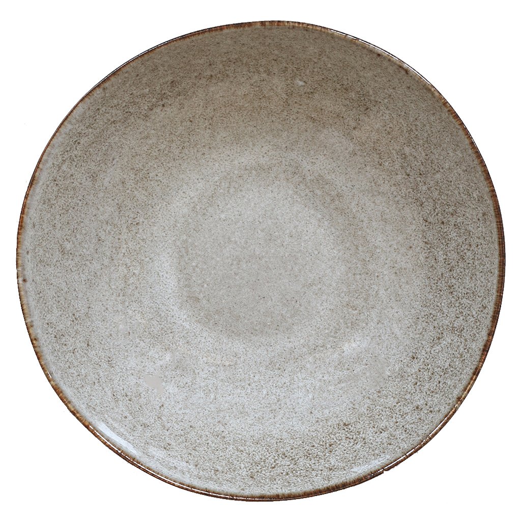 Tell Me More Taranto suppetallerken 22 cm Sand | Skandinavisk Design | Dype tallerkener | Grå