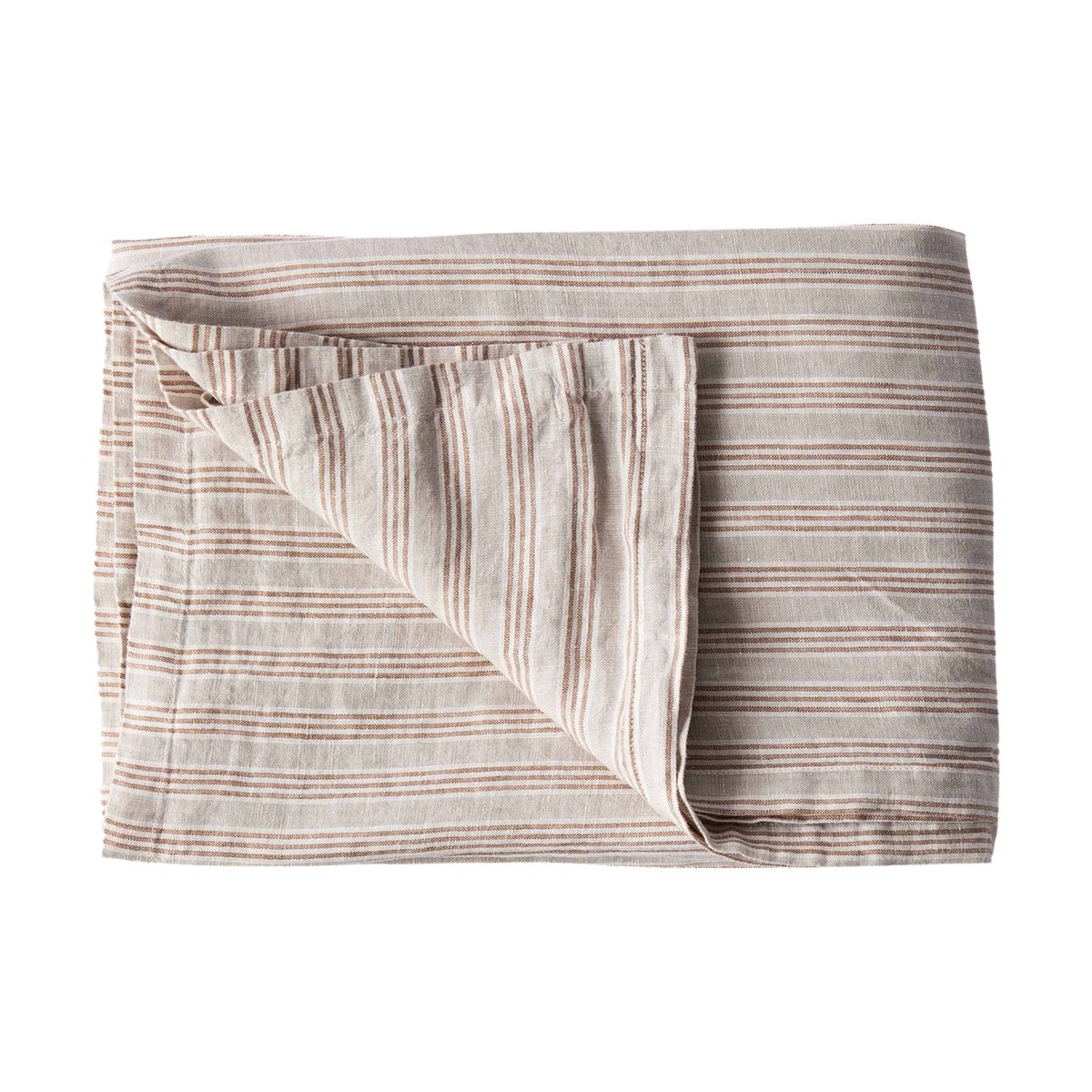 Tell Me More linduk 145 x 330 cm Hazelnut stripe | Skandinavisk Design | Duker | Brun