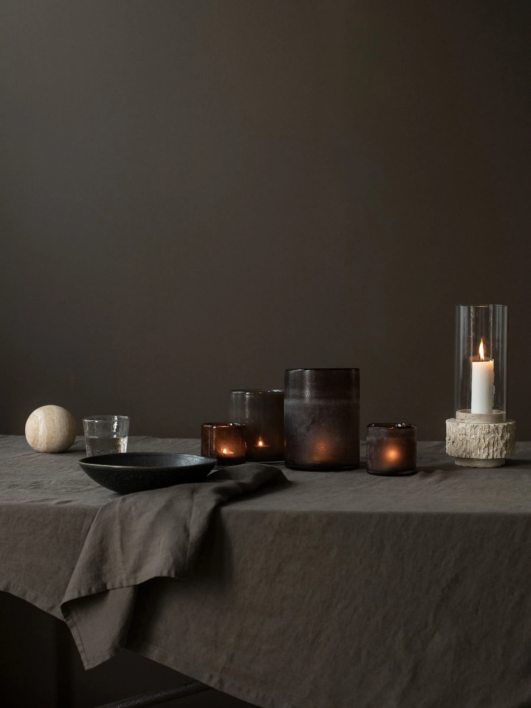 Travertine dekorasjonskule, Ø 10 cm Tell Me More