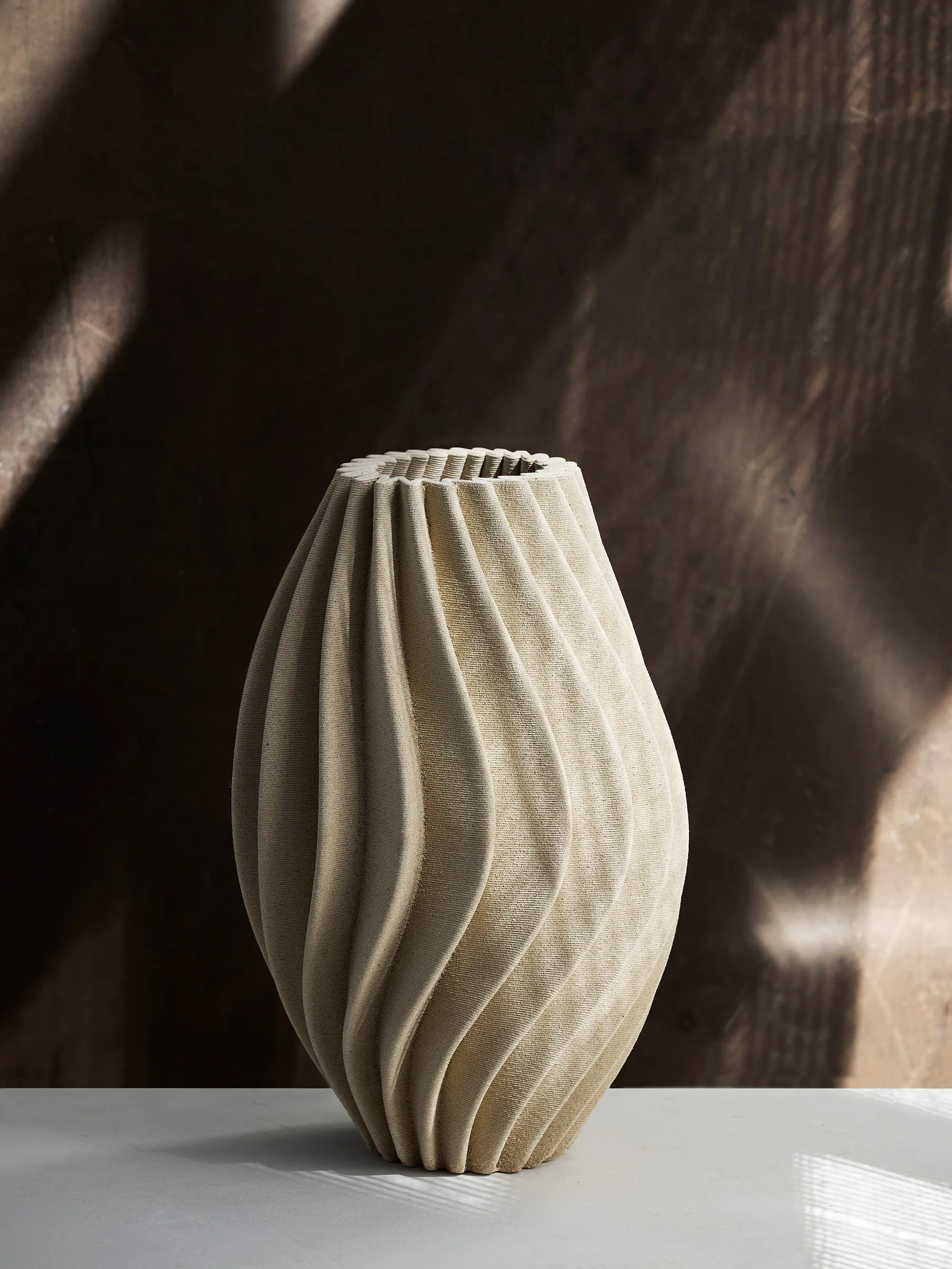 Vento vase, Sand, liten 32 cm Tell Me More