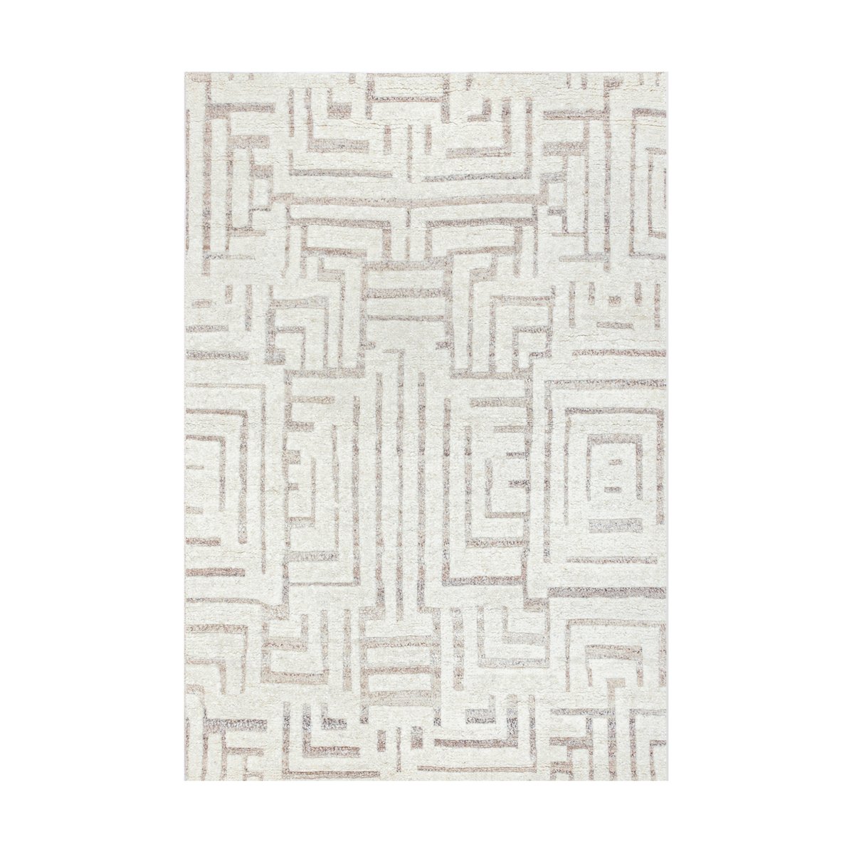 Bilde av Tell Me More Viby ullteppe Ivory-brown 200x300 cm