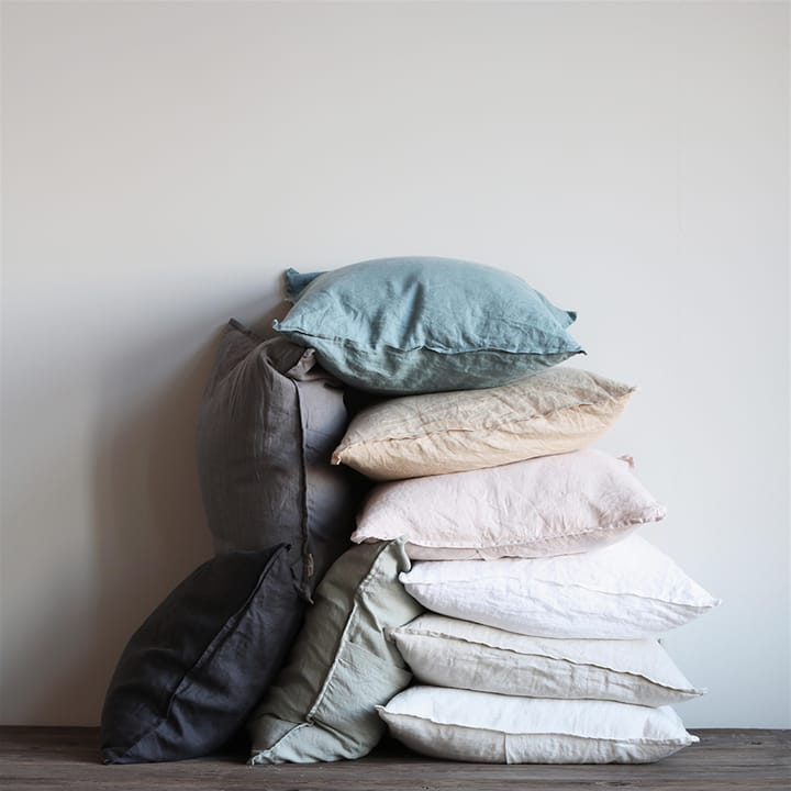 Washed linen putetrekk 50 x 50 cm, offwhite Tell Me More