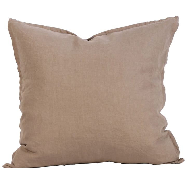 Washed linen putevar 50x50 cm - Chestnut (beige) - Tell Me More