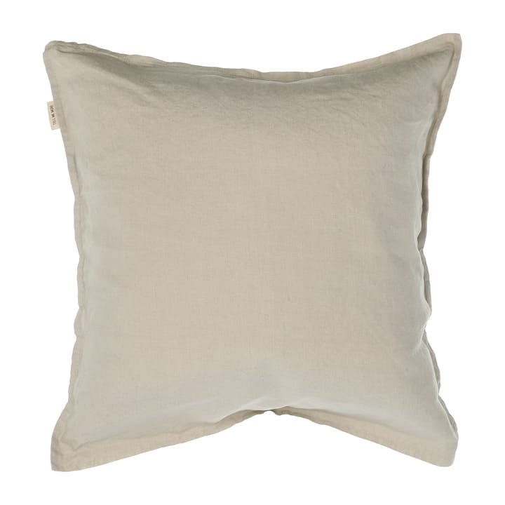 Washed linen putevar 50x50 cm - varmgrå - Tell Me More
