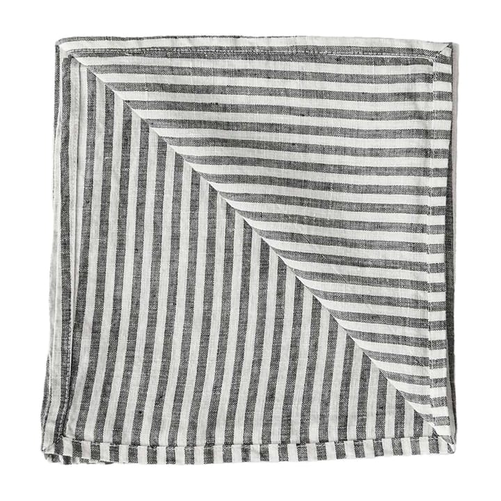 Washed linen stoffserviett 45 x 45 cm - Grey-white - Tell Me More