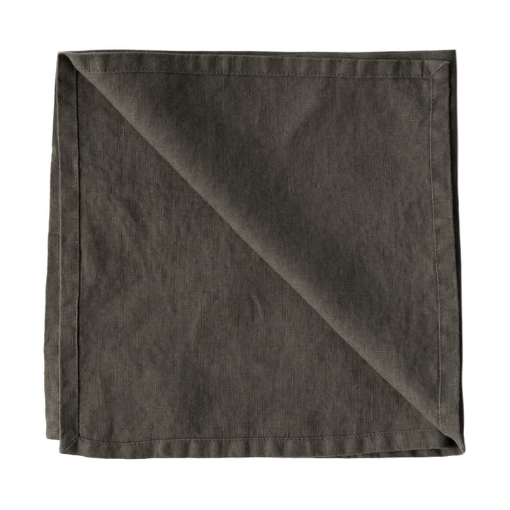 Washed linen stoffserviett 45 x 45 cm - Taupe - Tell Me More