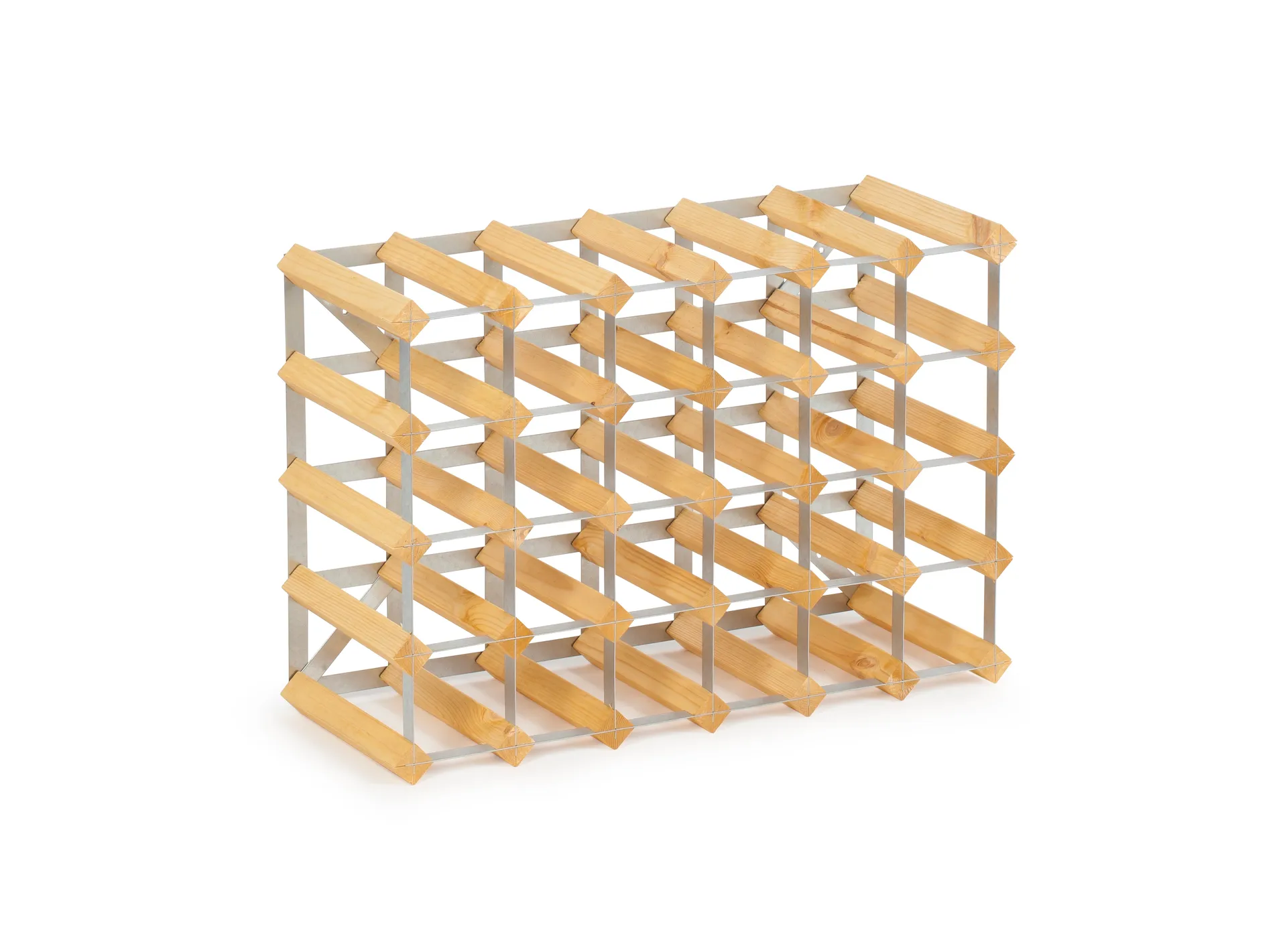 The Swedish Wine Rack Factory vinstativ 30 flasker påbyggbar, Lys eik The Swedish Wine Rack Factory