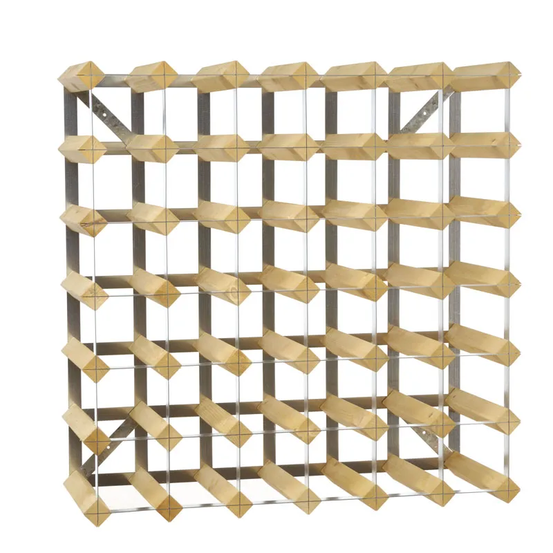 The Swedish Wine Rack Factory vinstativ 42 flasker påbyggbar, Lys eik The Swedish Wine Rack Factory