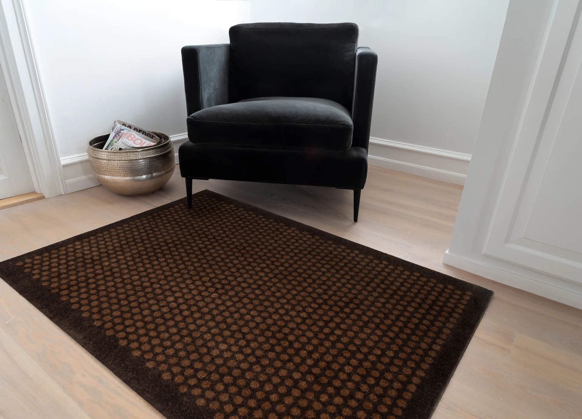 Dots entréteppe, Cognac-brown, 90x130 cm tica copenhagen