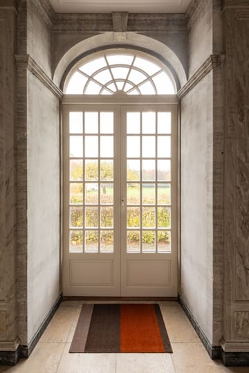 Stripes by tica, horisontal, dørmatte - Brown-terrakotta, 60 x 90 cm - tica copenhagen
