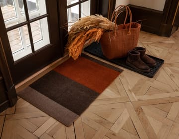 Stripes by tica, horisontal, dørmatte - Brown-terrakotta, 60 x 90 cm - tica copenhagen