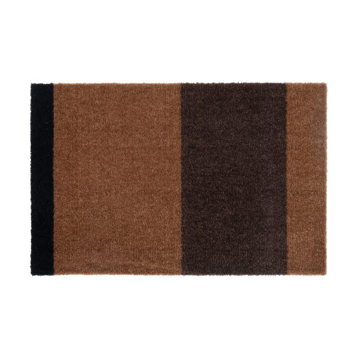 Stripes by tica, horisontal, dørmatte - Cognac-dark brown-black, 40x60 cm - Tica copenhagen