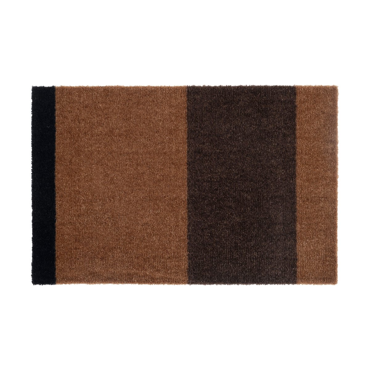 Bilde av tica copenhagen Stripes by tica horisontal dørmatte Cognac-dark brown-black 40x60 cm
