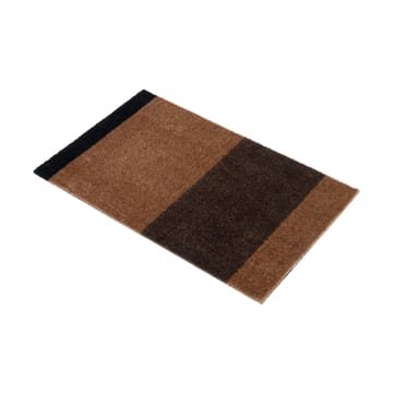 Stripes by tica, horisontal, dørmatte - Cognac-dark brown-black, 40x60 cm - tica copenhagen