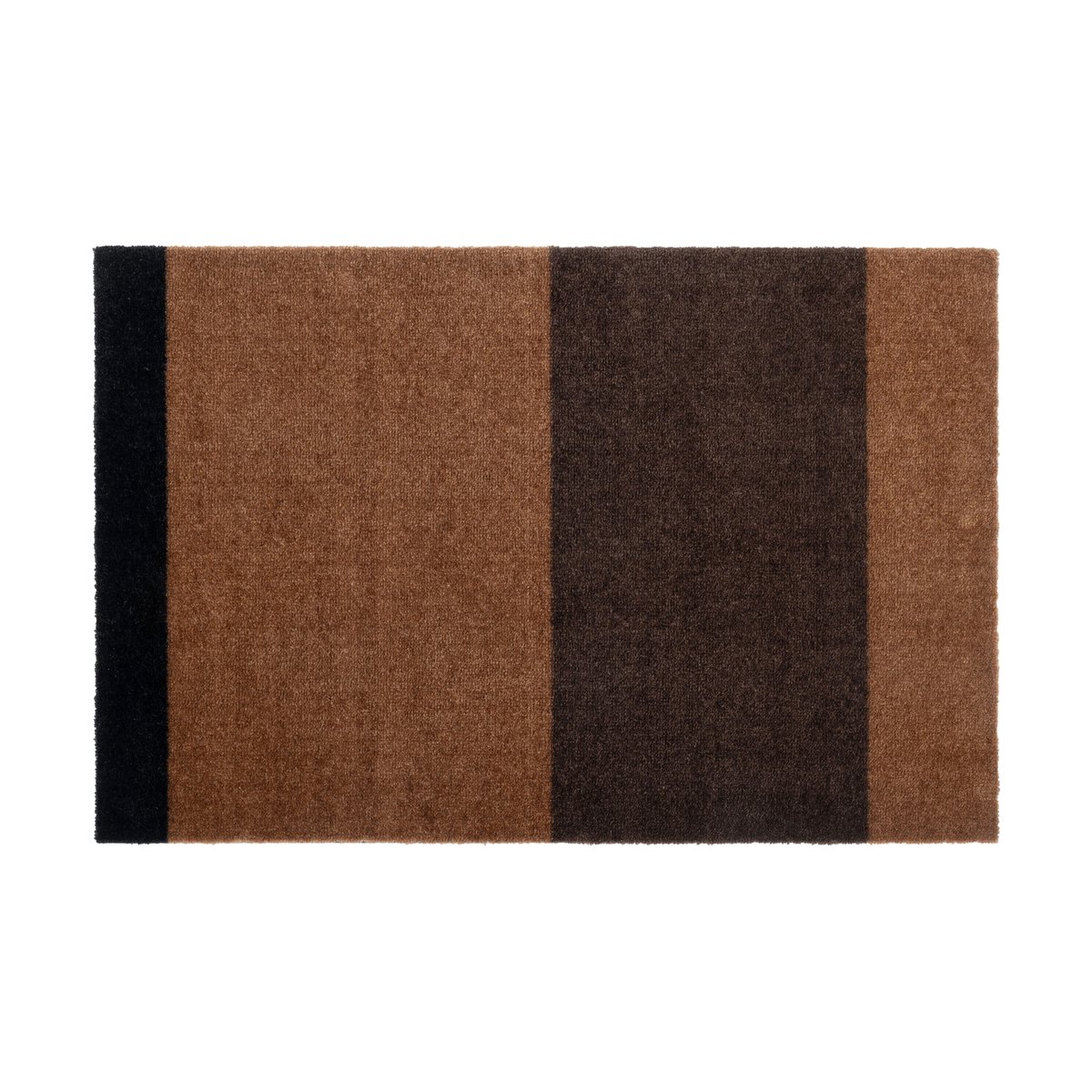 Bilde av tica copenhagen Stripes by tica horisontal dørmatte Cognac-dark brown-black 60x90 cm