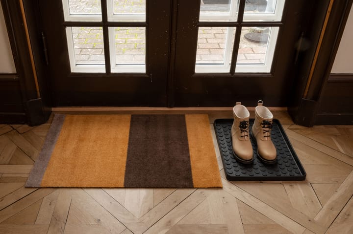 Stripes by tica, horisontal, dørmatte, Dijon-brown-sand, 60 x 90 cm tica copenhagen