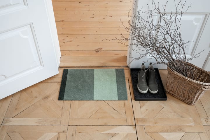 Stripes by tica, horisontal, dørmatte, Green, 40 x 60 cm tica copenhagen