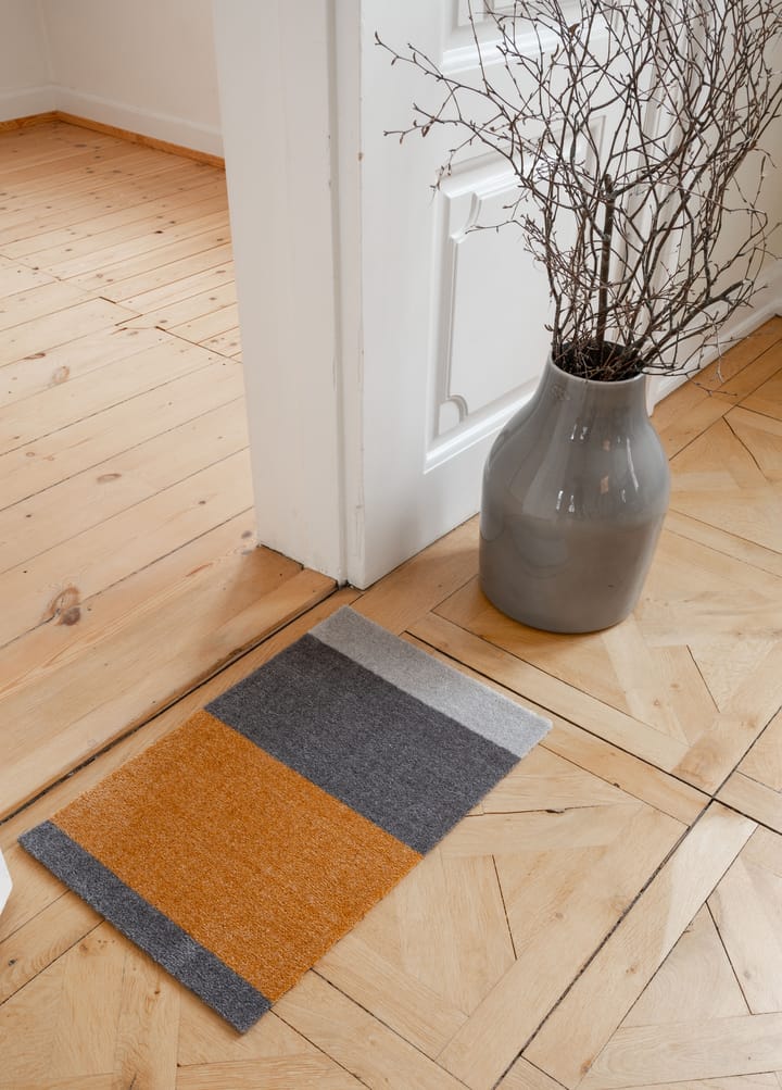 Stripes by tica, horisontal, dørmatte, Grey-grey-dijon, 40 x 60 cm tica copenhagen