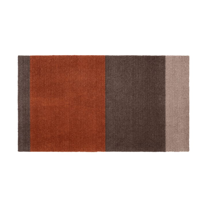 Stripes by tica, horisontal, entréteppe - Brown-terrakotta, 67 x 120 cm - tica copenhagen