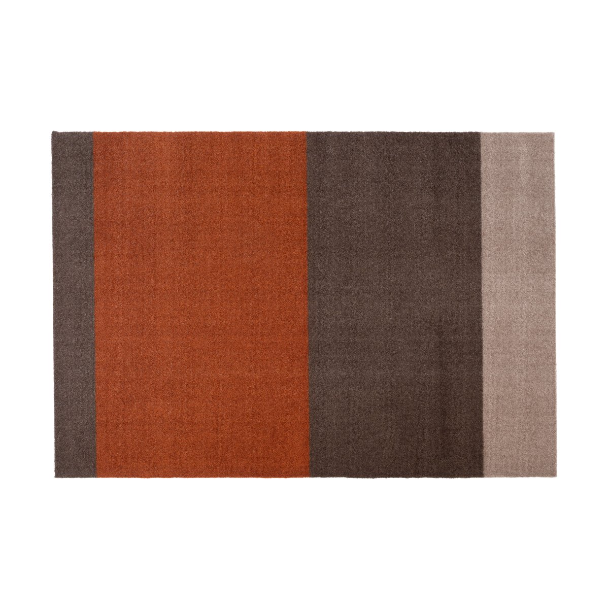 Bilde av tica copenhagen Stripes by tica horisontal entréteppe Brown-terrakotta 90 x 130 cm