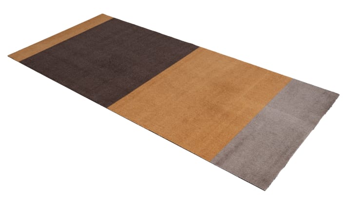Stripes by tica, horisontal, entréteppe - Dijon-brown-sand, 90 x 200 cm - tica copenhagen