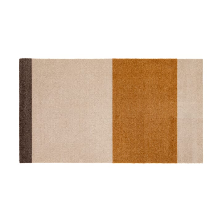 Stripes by tica, horisontal, entréteppe - Ivory-dijon-brown, 67 x 120 cm - tica copenhagen